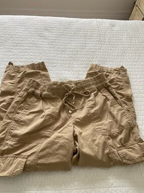 Black label Lauren Ralph Lauren Beige Drawstring Cargo pants